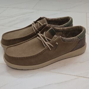 Hey Dude Men's Brown Slip-On Loafers